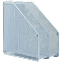 Лоток вертикальный 2-в-1, металлический, белый