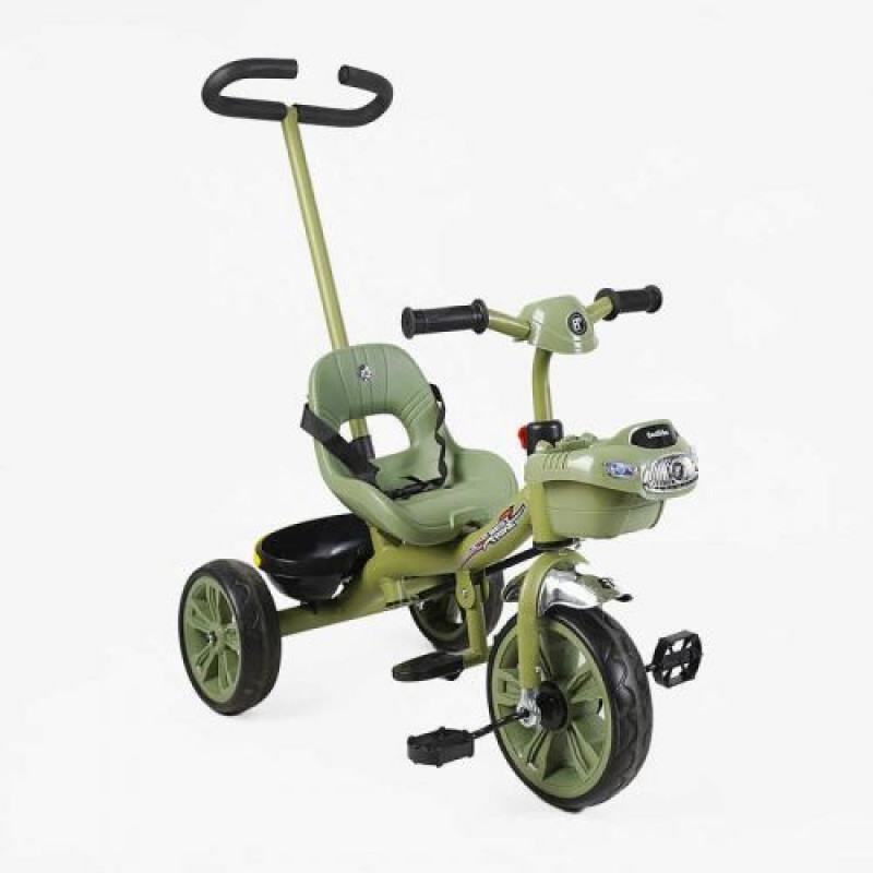 Велосипед 3-х колесный BS-70240 Best Trike колеса EVA переднее 10”, заднее 8”, стальная рама, УКР Озвучка , родительская ручка, в коробке