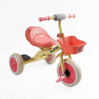 Велосипед 3-х колісний BS-41363 Best Trike (1) колеса EVA переднє 10’’, заднє 8’’, сталева рама, УКР.ОЗВУЧУВАННЯ, світло, кошик, в коробці