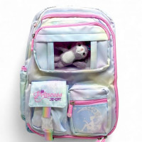 Рюкзак школьный 30×46×17 см (ГОЛУБОЙ)