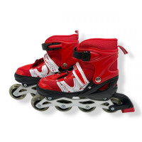 Ролики колеса PVC размер L (38-41) в сумке (КРАСНЫЕ)