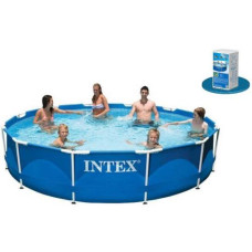Intex Бассейн каркас круглый, /6+лет/, в коробке, 366*76см, 6,503 л