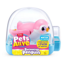 Интерактивная игрушка Pets Alive – Пингвинчик (розовый)