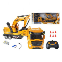 Радіокерована будівельна техніка екскаватор з музикою та світлом