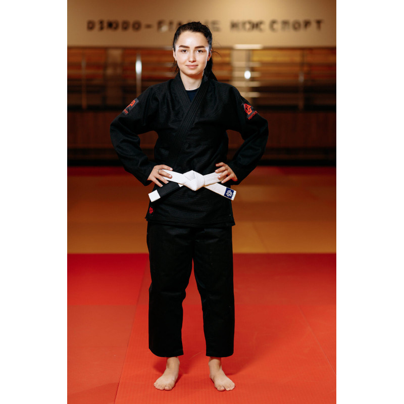 Кімоно для джиу - джитсу чорне, TM "Kintayo", 180 зріст, щільність 450 гр/м.кв.