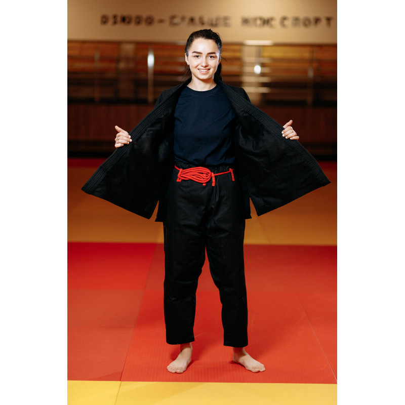 Кімоно для джиу - джитсу чорне, TM "Kintayo", 180 зріст, щільність 450 гр/м.кв.