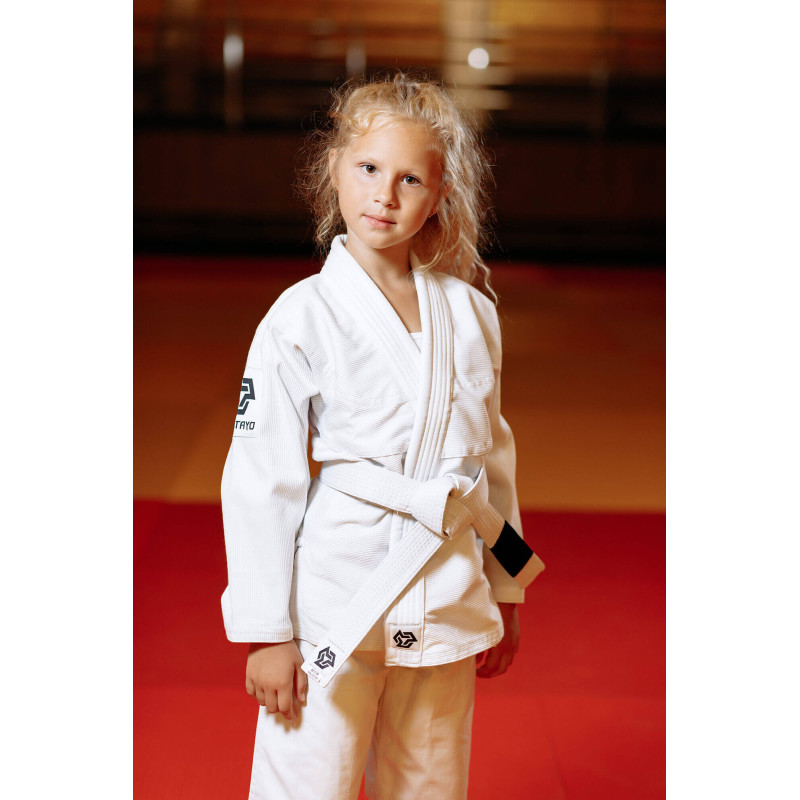Кімоно для джиу - джитсу біле, TM "Kintayo", 140 зріст, щільність 350 гр/м.кв.