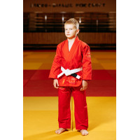 Червоне дитяче кімоно для хлопчиків, джиу-джитсу, TM BUDOGI, зріст 150 см щільність 350 гр/м.кв.