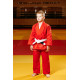 Червоне дитяче кімоно для хлопчиків, джиу-джитсу, TM BUDOGI, зріст 150 см щільність 350 гр/м.кв.