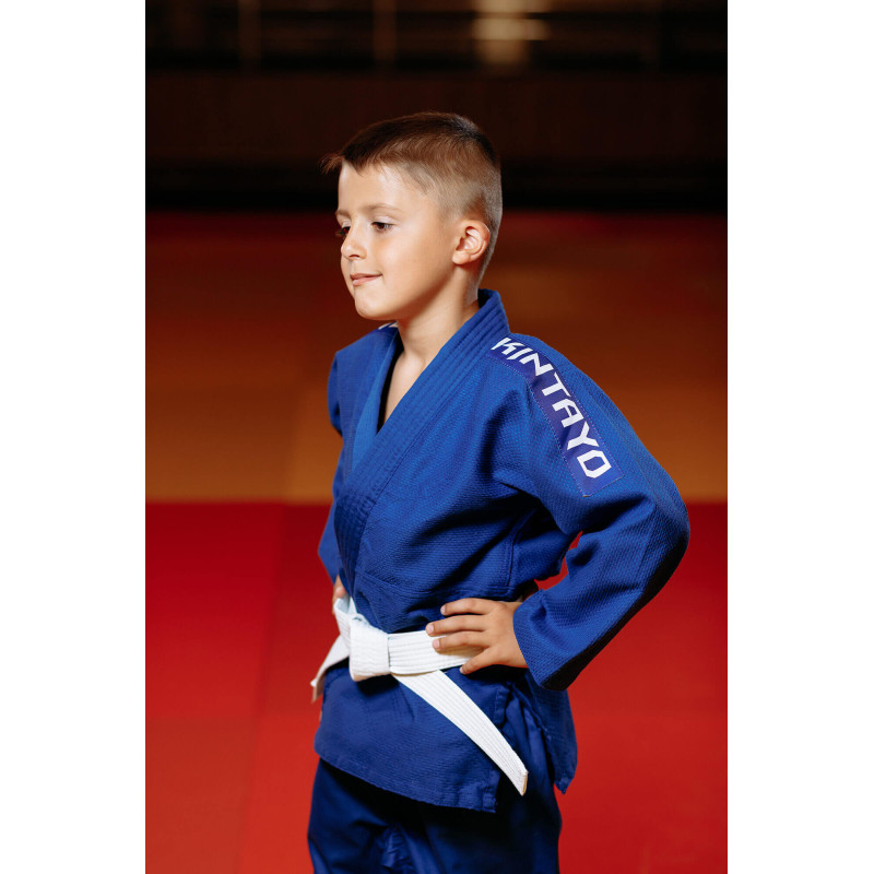 Кімоно для дзюдо синє, TM "Kintayo" Koka, 140 зріст, щільність 350 гр/м.кв