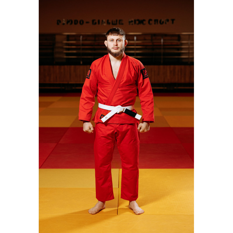 Кімоно для джиу - джитсу червоне, TM "Kintayo", 180 зріст, щільність 450 гр/м.кв.