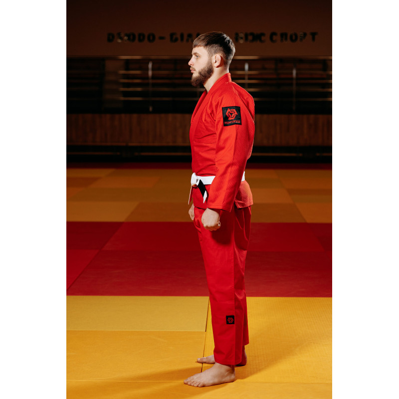 Кімоно для джиу - джитсу червоне, TM "Kintayo", 180 зріст, щільність 450 гр/м.кв.