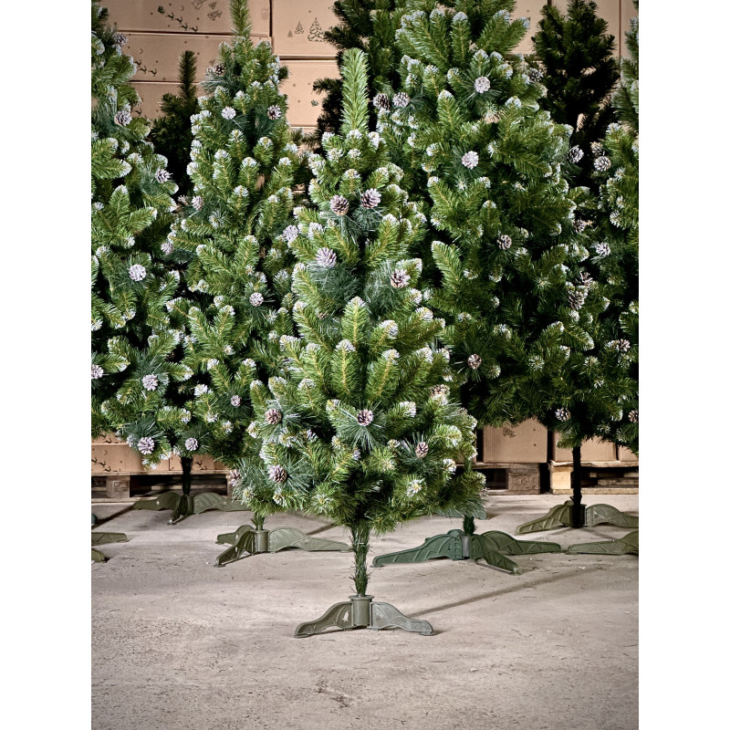 Ялинка із білим напиленням та шишками SNOWY CONE TREE