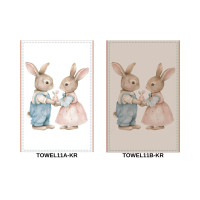 Набір з 2 шт. кухонних рушників "Bunny Love" SET TOWELS-11