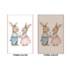 Набір з 2 шт. кухонних рушників "Bunny Love" SET TOWELS-11