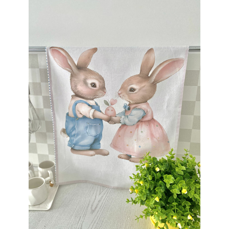 Набір з 2 шт. кухонних рушників "Bunny Love" SET TOWELS-11