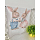 Набір з 2 шт. кухонних рушників "Bunny Love" SET TOWELS-11