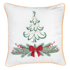 Наволочка одностороння з вишивкою XMAS TREE01