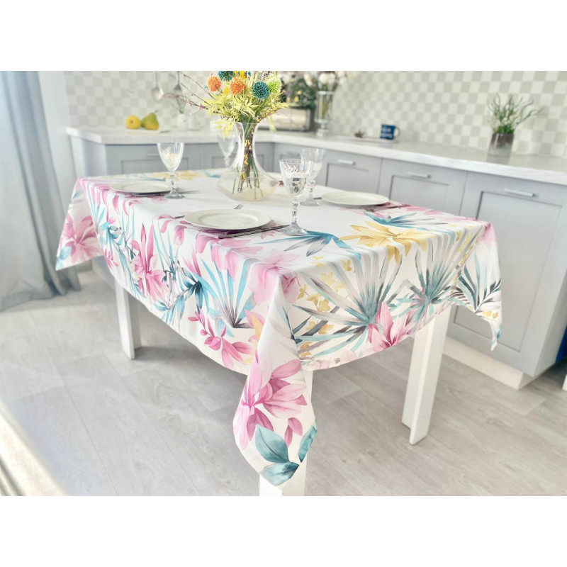 Скатертина з водовідштовхуючим покриттям MANTEL BOTANIA