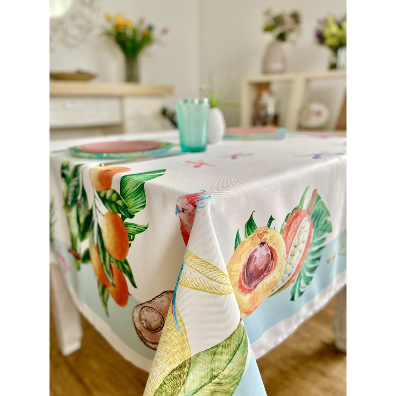 Скатертина з водовідштовхуючим покриттям MANTEL FRUTA