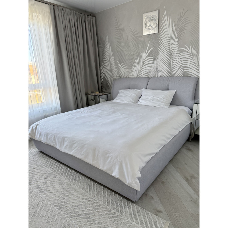 Постільний набір двоспальний SATIN WHITE-PN (200x220+3*50x70)