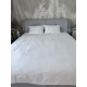 Постільний набір двоспальний SATIN WHITE-PN (200x220+3*50x70)
