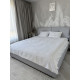 Постільний набір двоспальний SATIN WHITE-PN (200x220+3*50x70)