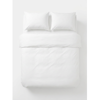 Постільний набір двоспальний SATIN WHITE-PN (200x220+3*50x70)