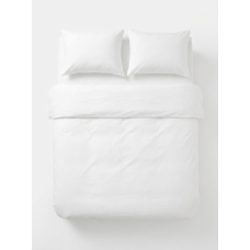 Постільний набір двоспальний SATIN WHITE-PN (200x220+3*50x70)