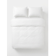 Постільний набір двоспальний SATIN WHITE-PN (200x220+3*50x70)