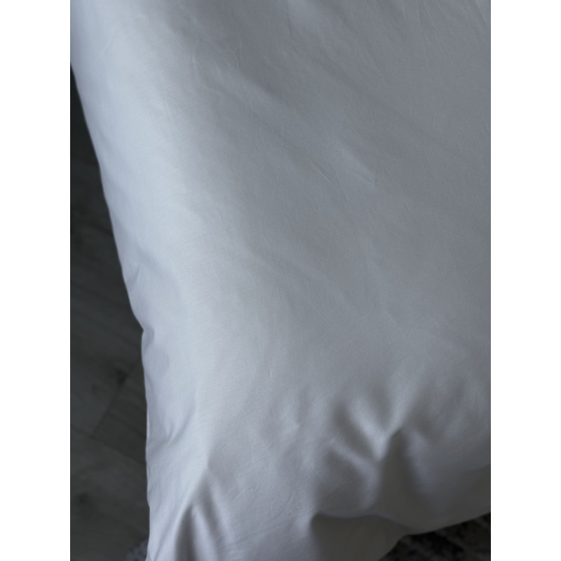 Постільний набір двоспальний SATIN WHITE-PN (200x220+3*50x70)