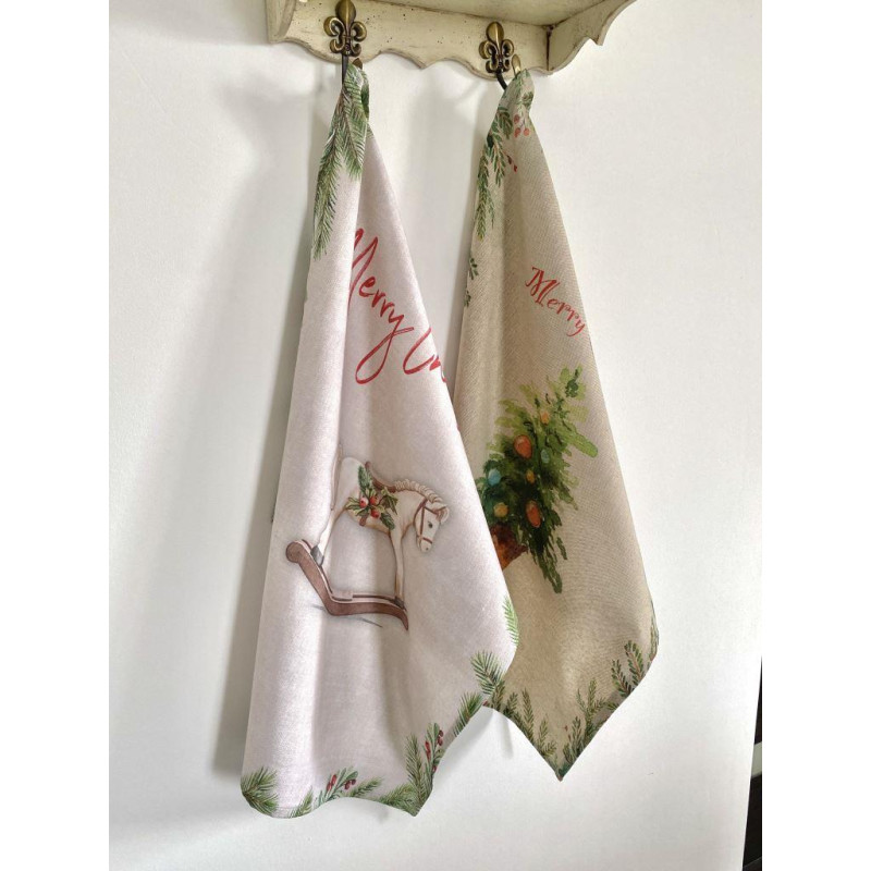 Набір з 2 шт. кухонних рушників "Tree and Toy" SET TOWELS-23