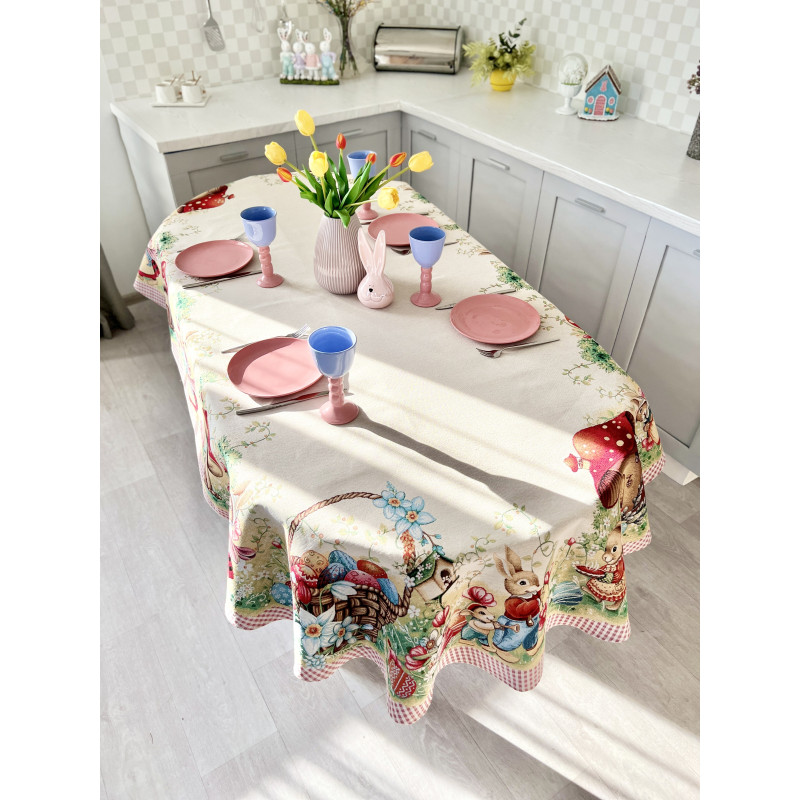 Скатерть гобеленовая MAGIC EASTER OVAL Limaso