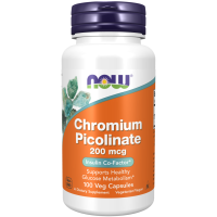 Хром піколінат, Chromium Picolinate, Now Foods, 200 мкг, 100 вегетаріанських капсул