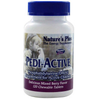 Фосфатидилсерин для активних дітей, Рedi-Active, Nature's Plus, смак ягід, 120 таблеток
