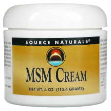 Крем с липосомами МСМ, MSM Cream, Source Naturals, 113,4 г.