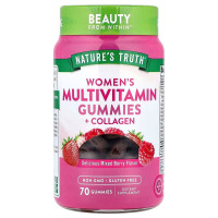 Мультивітаміни для жінок з колагеном, Women's Multivitmain + Collagen, Nature's Truth, суміш ягід, 70 жувальних цукерок