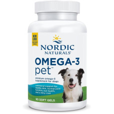 Омега-3 для собак, Omega-3 Pet, Nordic Naturals, сприяє здоров'ю серця, шкіри, вовни та імунітету, 90 капсул
