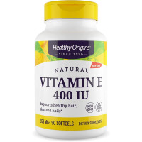 Вітамін Е, Vitamin E, Healthy Origins, 400 МО, 90 капсул