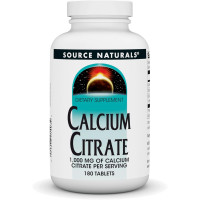 Кальций цитрат, Calcium Citrate, Source Naturals, 1000 мг, 180 таблеток