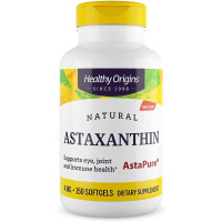 Астаксантин, Astaxanthin, Healthy Origins, 4 мг, 150 гелевих капсул