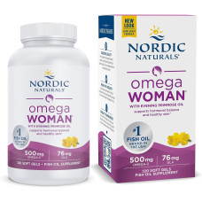 Омега-3 + вечерняя примула для женщин (лимон), Omega With Evening Primrose, Nordic Naturals, 830 мг, 120 капсул