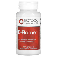 Поддержка здоровья суставов и снижение периодическиой боли, D-Flame, Protocol for Life Balance, 90 растительных капсул