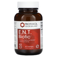 Пробиотик, E.N.T. Biotic, Protocol for Life Balance, 1 млрд, 60 леденцов