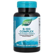 Комплекс В-100, B-100 Complex, Nature's Way, 100 капсул
