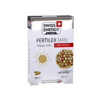 Поддержка фертильности для мужчин, Fertilex Men, Swiss Energy, комплекс продленного действия, 30 веганских капсул