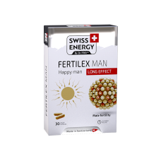 Поддержка фертильности для мужчин, Fertilex Men, Swiss Energy, комплекс продленного действия, 30 веганских капсул