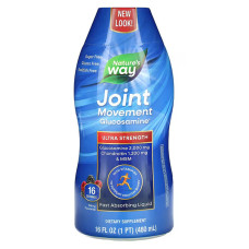 Глюкозамін для рухливості суглобів, Joint Movement Glucosamine, Nature's Way, смак ягід, 480 мл