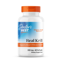 Олія криля, Real Krill, Doctor's Best, 350 мг, 60 гелевих капсул