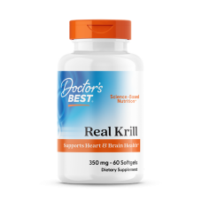 Олія криля, Real Krill, Doctor's Best, 350 мг, 60 гелевих капсул